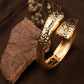 Hammered Glow Statement Bracelet