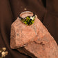 Premium CZ Emerald Heart Ring with 913L PVD Polish