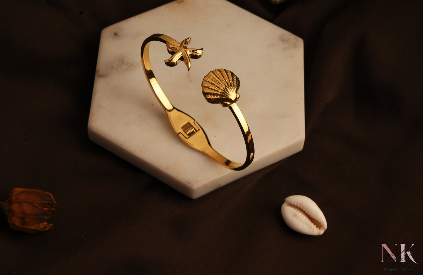 Golden Sea Charm Bracelet