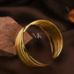 Golden Wave Statement Cuff Bracelet