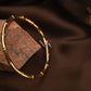 Classic Bamboo Sleek Style Gold Bracelet