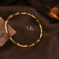 Classic Bamboo Sleek Style Gold Bracelet
