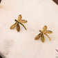 Golden Dragonfly Studs