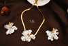 Pearl Bloom Neckline & Studs Set