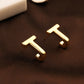 Bold “J” Statement Studs