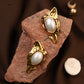 Molten Golden Pearl Studs