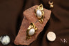 Molten Golden Pearl Studs