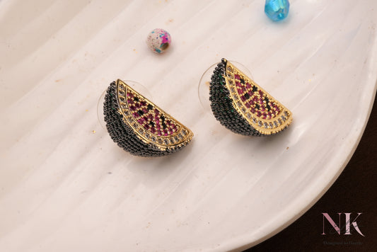 Water Melon Midnight Glam Studs
