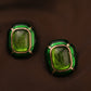 Green Emerald Radiance Studs