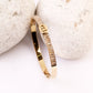 Crystal-Stripe Gold Bracelet