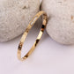 Greek Elegance Crystal Accent Gold Bangle