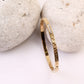 Greek Elegance Crystal Accent Gold Bangle