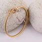 Majestic Panther Head Gold Bracelet