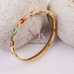 Radiant Spectrum Crystal Gold Bangle