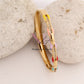 Radiant Spectrum Crystal Gold Bangle