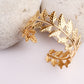 Golden Leaf Vine Statement Cuff