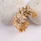 Golden Leaf Vine Statement Cuff