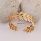Golden Leaf Vine Statement Cuff