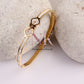 Pearl Essence Geometric Gold Bracelet