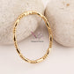 Golden Beaded Charm Bracelet
