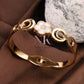 Golden Bloom Mother-of-Pearl Bracelet