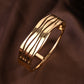 Golden Wave Elegance Bangle
