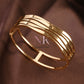 Golden Wave Elegance Bangle
