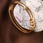 Orbit Style Crystal golden Bracelet