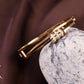 Orbit Style Crystal golden Bracelet
