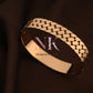 Golden Textured Bracelet
