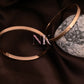 Rose Gold Heart-Engraved Bangle