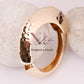 Hammered Glow Statement Bracelet
