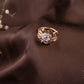 Rose Gold Teardrop Majesty Ring