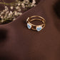 Blue Evil Eye Heart Ring