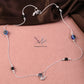 Silver-Tone Evil Eye Anklet Set