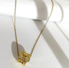 Golden Luxe Barrel Pendant Neckline