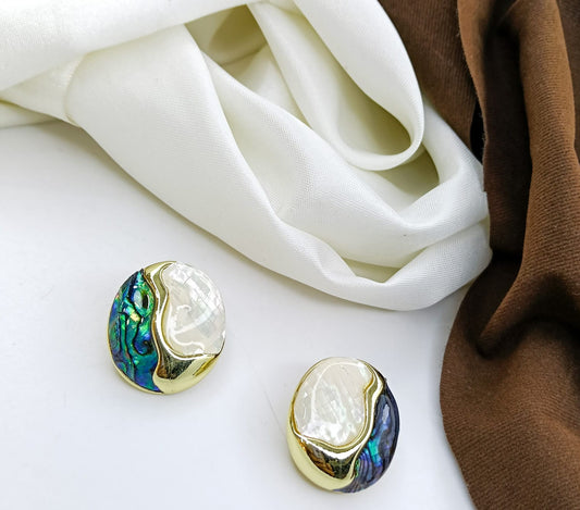 Ocean Pearl Duo Studs